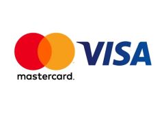 Logo of Mastercard and VISA.